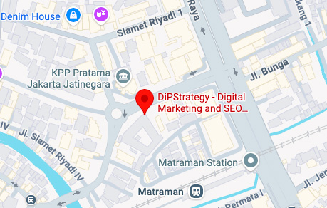 Lokasi DiPStrategy digital marketing agency Jakarta