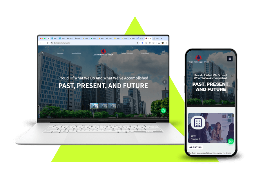 Website design Jakarta untuk Argo Manunggal - Website Design Development