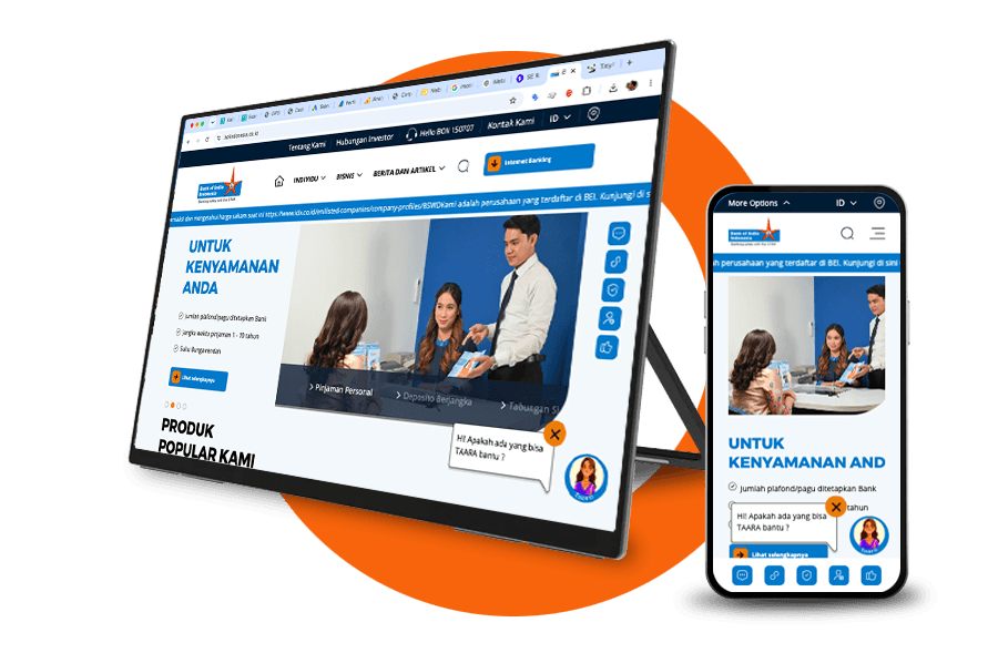 Website design Jakarta untuk Bank of India - Website Design Development