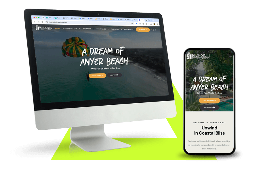 Website design Jakarta untuk Nuansa Bali Hotel - Website Design Development